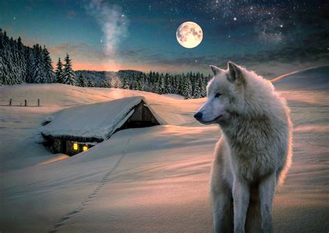 winter, Snow, Landscape, Nature, Wolf, Wolves Wallpapers HD / Desktop and Mobile Backgrounds