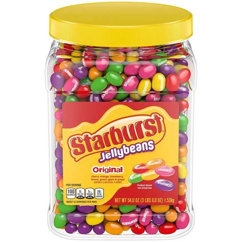 Starburst Original Assorted Easter Jelly Beans Chewy Candy Bulk Variety Pack, Large Resealable ...