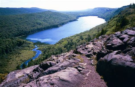 Map of WaterFalls in the Porcupine Mountains