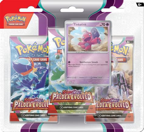 Scarlet & Violet Paldea Evolved Tinkatink 3-Pack Blister | Cardgameshop