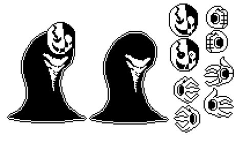 Pixilart - gaster sprite sheet by 65keL