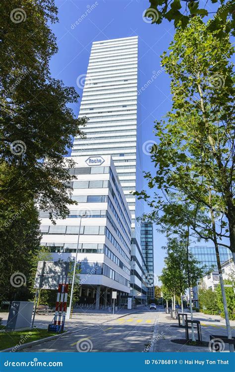 Hoffmann La Roche Headquarters in Basel, Switzerland Editorial Stock Image - Image of antibody ...