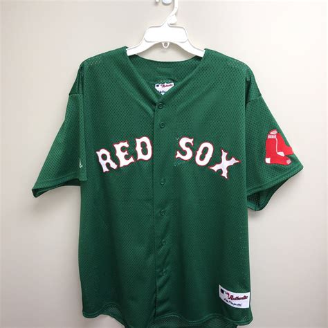 BOSTON RED SOX GREEN JERSEY (ADULT. XL) | Inventory | Denorabilia.com