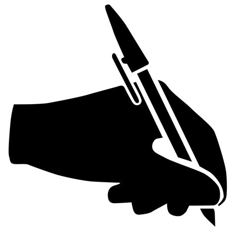 hand holding a pen - Download Free Vectors, Clipart Graphics & Vector Art