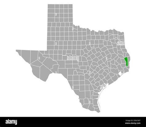 Map of Jasper in Texas Stock Photo - Alamy