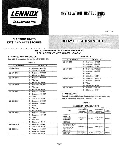 Lennox Air Handler Parts