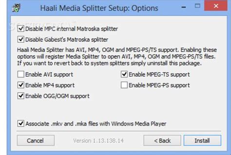 Haali Media Splitter 1.13.138.14 - Download, Review, Screenshots