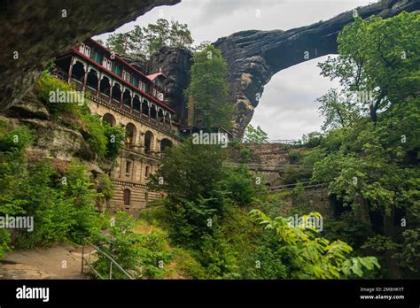 View of Pravcicka brana in Czech Switzerland Stock Photo - Alamy