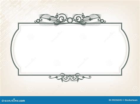 Vintage Frame Border And Background Stock Illustration - Illustration ...