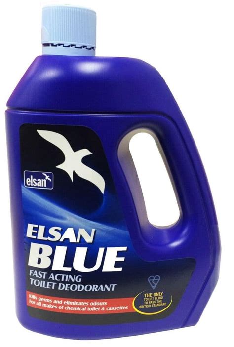 4 x 4 litre bottles ELSAN BLUE TOILET FLUID caravan motorhome boat camping