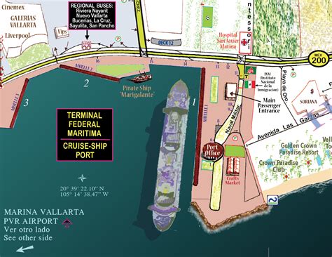 Mapa Jeff Cartography: PV Hotel Zone / Marina Vallarta Walking Map