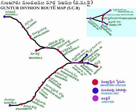 GUNTUR DIVISION: GUNTUR DIVISION ROUTE MAP