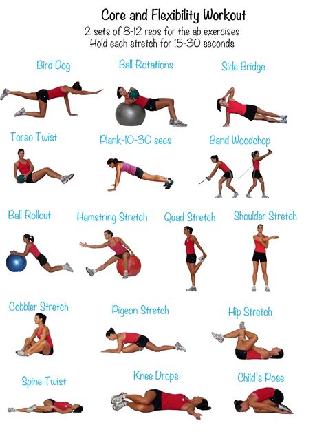 A complete core and flexibility workout. At Home Workout Plan, Back Workout, Core Workout, At ...