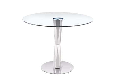 MODERN ROUND STAINLESS STEEL DINING TABLE - Arrow Furniture