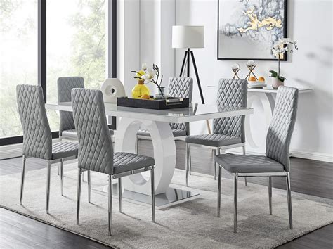 Buy Furniturebox UK Dining Set - Giovani Dining Table and Milan Chairs ...