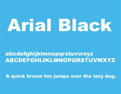 Arial Black Font Free Download | Free fonts download, Free font, Fonts