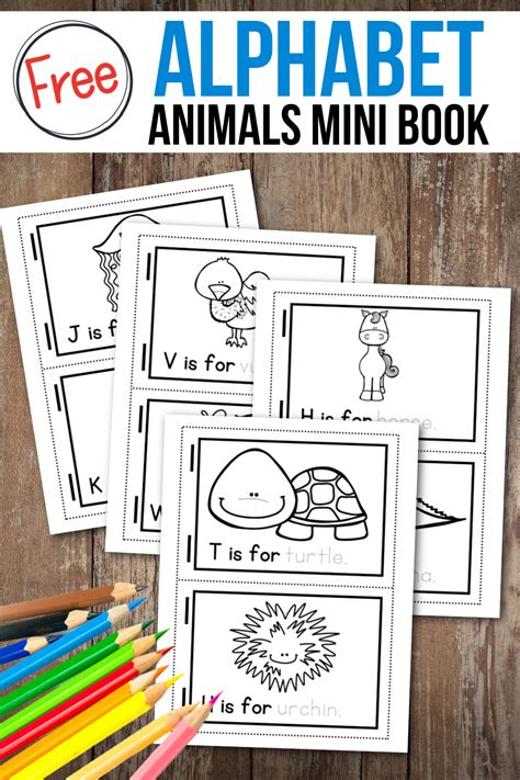 Free Printable Animal Alphabet Book for Preschoolers