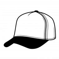 Trucker Hat Template Drawing: Free Vector Clipart with Transparent PNG & SVG - Photo #163 - PNG ...