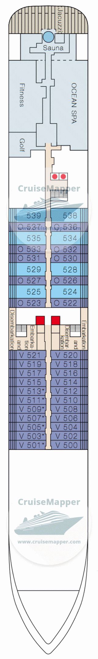 ms Europa 2 deck 5 plan | CruiseMapper