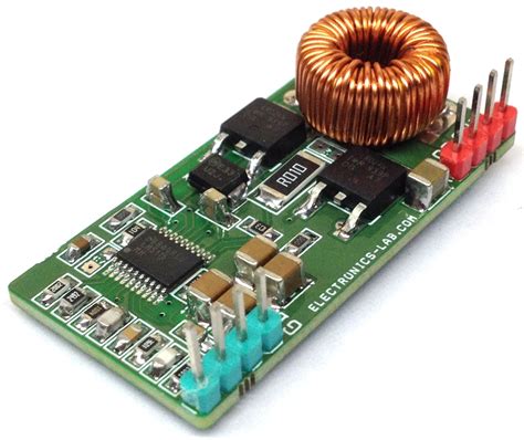 50V to 5V @7A Synchronous Buck (Step-down) Converter - Electronics-Lab.com