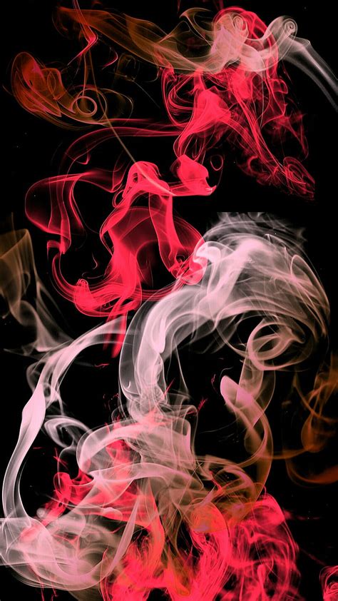 Red Smoke Background