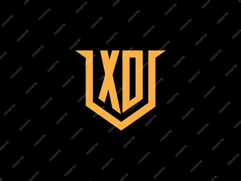 Premium Vector | Xd logo design