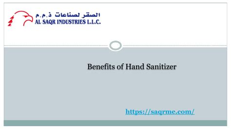 Benefits of Hand Sanitizer