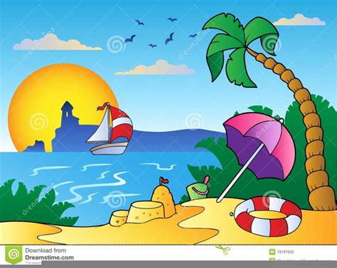 Free Beach Scene Clipart | Free Images at Clker.com - vector clip art ...