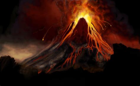 Mount Doom - Speed Paint3 by MyWorld1 on DeviantArt