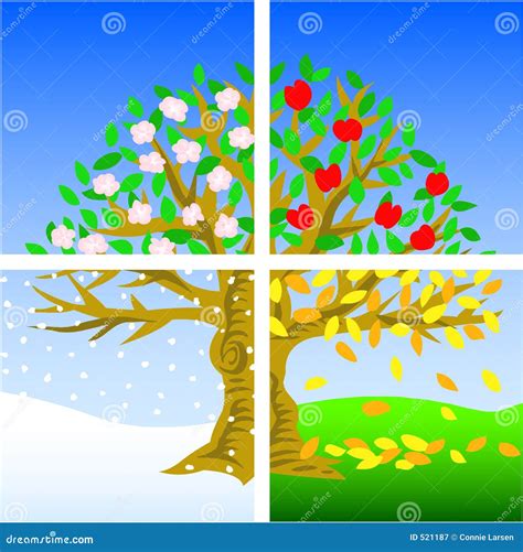 Seasons Vector Illustration | CartoonDealer.com #5539678