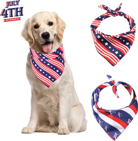 American ADOGGYGO Flag Bandana Puppy Dog July of 4th Bandana Dog ...