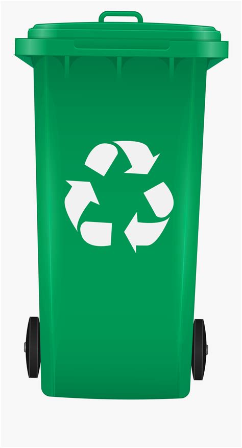 Recycling Bin Png Clip Art - Green Recycle Bin Png , Free Transparent Clipart - ClipartKey