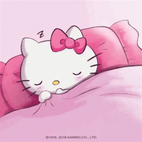 Hello Kitty Asleep GIF - HelloKitty Asleep Sleeping - Discover & Share GIFs