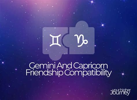 Gemini and Capricorn Friendship: A Beneficial Union of Growth