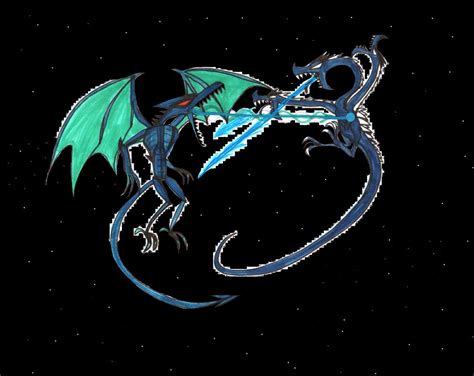 Dragon vs Hydra in deep Space by Neotroid12 on DeviantArt