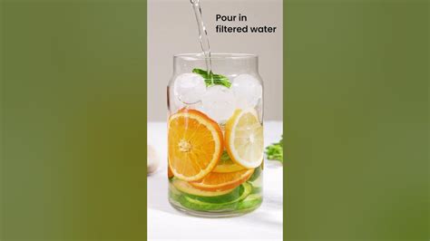 Infused water recipe -- cucumber, lemon, orange - YouTube