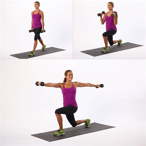 Split Lunge With Twist | Lunge Variations | POPSUGAR Fitness Photo 15