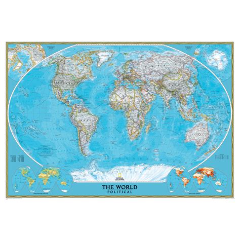 National Geographic Maps World Mural Map