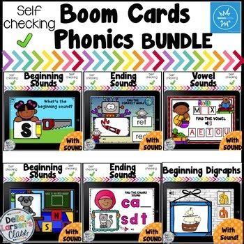 Boom Cards Phonics and Reading Skills BUNDLE by Della Larsen's Class