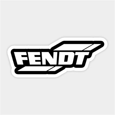 Fendt Tractors Logo white - Fendt - Sticker | TeePublic