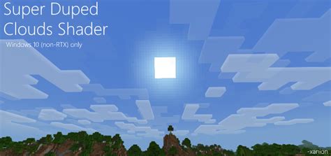 Super Duped Clouds Shader (Win10 Only) | Minecraft PE Texture Packs