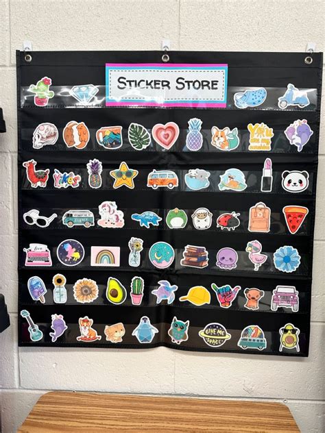 Classroom Sticker Store | Sticker store, Elementary school classroom ...