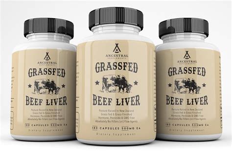 Ancestral Supplements Grass Fed Beef Liver (Desiccated) — Natural Iron, Vitamin A, B12 for ...