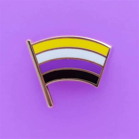 Non Binary Flag Pin