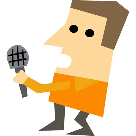 Cartoon character of a journalist | Free SVG