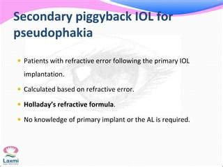 IOL power calculation special situations | PPT