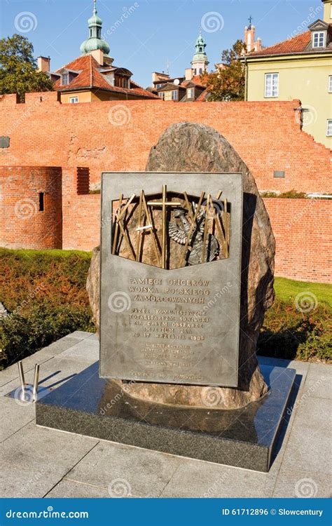 Memorial To Victims of the Katyn Massacre Editorial Photo - Image of capital, poland: 61712896