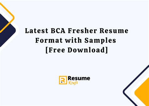 Bca Resume Format For Freshers And Experienced In 202 - vrogue.co