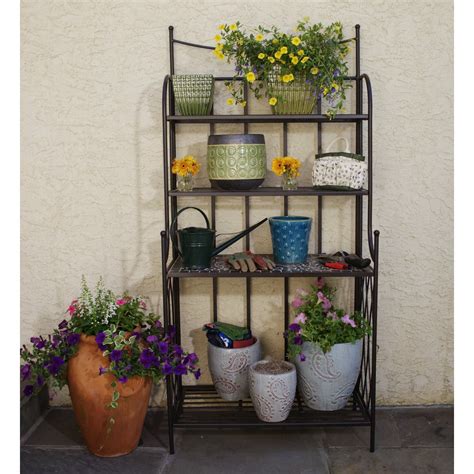 Alfresco Home Vulcano Mosaic Outdoor Bakers Rack & Reviews | Wayfair