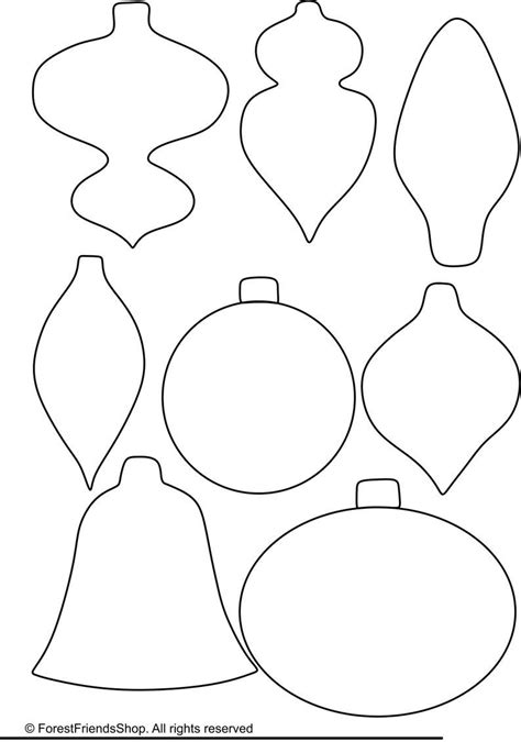 Christmas Ornaments Templates PDF Instant Download DIY - Etsy ...